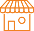 Shop Icon in Orange