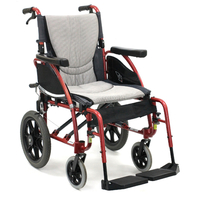 Karma S-Ergo 125 Transit Wheelchair 18"x17" Active Mobility Foldable Lightweight