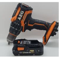 AEG Brushless Fusion Hammer Drill Skin BSB18BL + 1x Battery 18V 1.5AH Lithium (Pre-Owned)