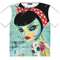 T-Shirt Betty Boo Tattoo Art Style Street Fashion Mens Ladies