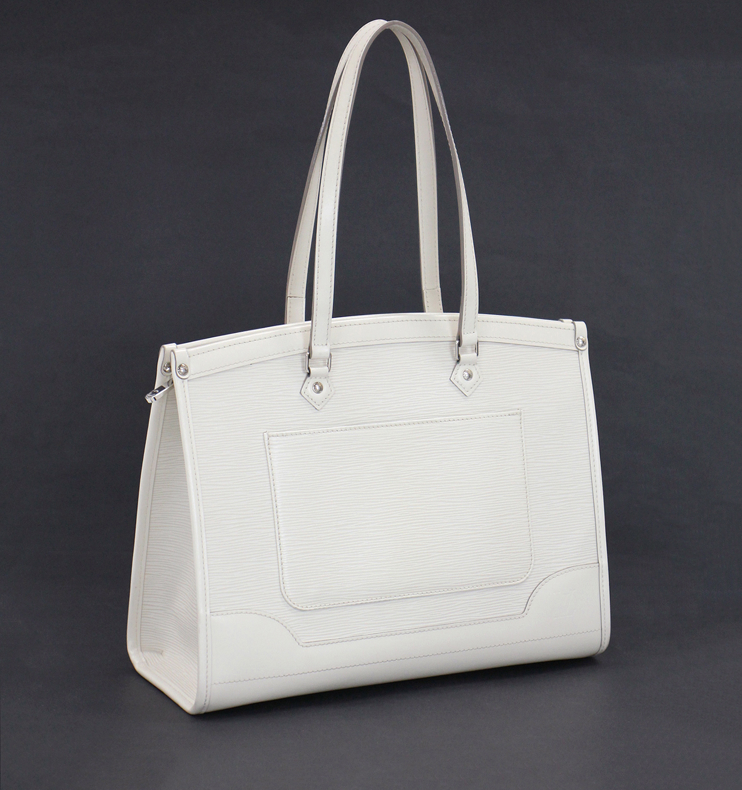 Louis Vuitton White EPI Leather Madeleine GM Bag