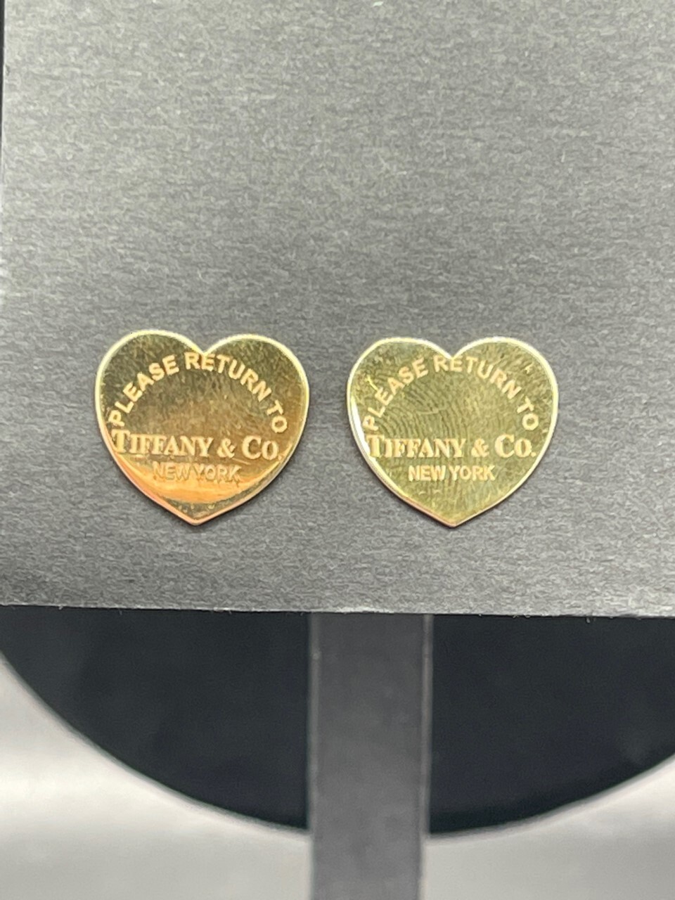 Tiffany gold on sale heart earrings