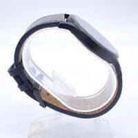 Carre Men’s Watch Analog Quartz Black Dial with Brown Leather Strap