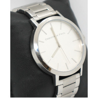 Christian Paul Men's Analog Display Silver Quartz Stainless Steel Watch