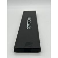 Uncle Jack 42mm All Black Genuine Leather Strap Unisex Quartz Watch