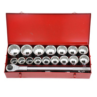 KC Tools 22 Piece 1 Inch Drive Heavy Duty Imperial AF Socket Set
