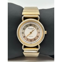 Countdown by Helbros Base Metal Bezel Stainless Steel Ladies Gold Tone Watch