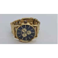 Nixon Sentry Chrono 42mm All Gold Black Stainless Steel Watch A386510