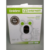 Uniden Smart WiFi Baby Monitor BW150R Pan and Tilt with Silicone Ears
