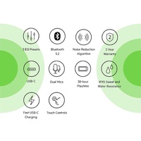 Belkin SoundForm Play True Wireless Earbuds Blue 38H Battery IPX5 Rated