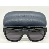 LE Specs Wrecking Ball Unisex Square Sunglasses Black Smoke Lens 56-20-145