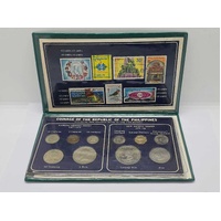 Philippine Coins and Stamp Collection 1967-1975 Rare Historic Album Set