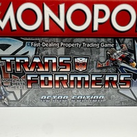 Monopoly Transformers Retro Edition Board Game Hasbro Collectible