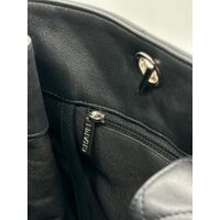 Chanel Classic CC Shopping Tote Quilted Calfskin Large Handbag Black A91046 