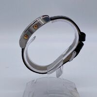 Philip Stein Signature Small Ladies Stainless Steel Watch Black Leather Strap