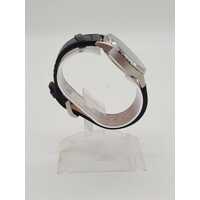 Citizen Eco-Drive Black Dial Black Leather Band Men's Analog Watch BU3020-15E