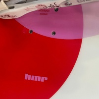 Hammer Hyleyn 147cm Ladies Snowboard with Bindings JM Rodot Art Pink White