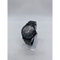 Chisel Black Metal Band Stainless Steel Multifunction Diam Men’s Watch 5829276