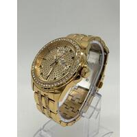 Guess Comet Gold Tone Day/Date Unisex Watch GW0218G2 (Pre-owned)