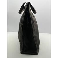 Hermes Canvas Herline MM Tote Bag Shoulder Bag Black Grey Classic Design