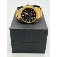Citizen Black Dial Gold Tone Men’s Chronograph Watch (Pre-owned)