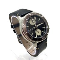 M Ja MCCabe JM-1038 Gravel Grey Mens Quartz Watch Leather Band (Pre-owned)