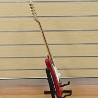 Casino Custom Series Red Strat Style Electric Guitar Missing Whammy Bar