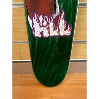 Frankie Hill Artist Series 4-50 Custom Bulldog/Bat Decal Finish Skateboard Deck