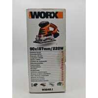 Worx WX640.1 90x187mm 220W Corded Sander with Accessories 