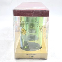 The Simpsons 4 Piece Drinking Glass Set 473ml Homer Bart Marge Lisa