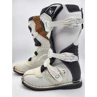 O'Neal Youth Rider Motocross Dirt Bike Boots White Size 4 US 36 EU