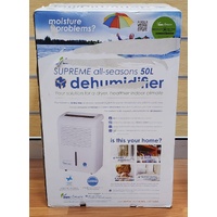 Ausclimate Supreme All Seasons 50L Dehumidifier WDH-070EBP White