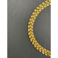 Ladies 21ct Yellow Gold Fancy Link Bracelet