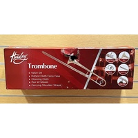 Huxley Straight Trombone Two Tone Colour with Case Gloves Oil Cloth and Strap