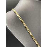 Unisex 9ct Yellow Gold Curb Link Necklace