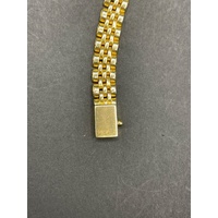 Unisex 18ct Yellow Gold Mesh Link Bracelet