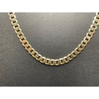 Unisex 9ct Yellow Gold Curb Link Necklace
