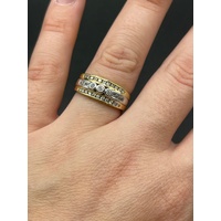 Ladies 18ct Yellow Gold Diamond Ring