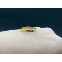 Unisex 18ct Yellow Gold Plain Band Ring