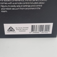 MyGenie ZX3000 Robotic Vacuum Mop One Pass Cleaning HEPA Gyroscopic Black