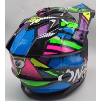 O'Neal Limited Edition 2SRS Glitch Multi MX Helmet Size L 60cm with Dust Bag