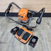 AEG Fusion Brushless Post Hole Digger with 6.0Ah Batteries and Charger