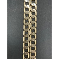 Mens 9ct Yellow Gold Curb Link Necklace