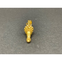 Ladies 22ct Yellow Gold Bajranji Gada Pendant