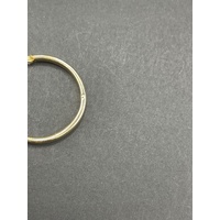 Ladies 9ct Yellow Gold Round Hoop Earrings