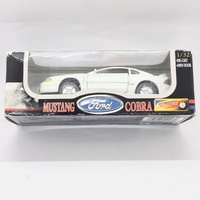 Ford Mustang Cobra 1:32 Diecast Car Model White Open Door Collectible