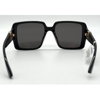Gucci GG1692SA 001 Ladies Black Grey Lenses Oversized Square Sunglasses