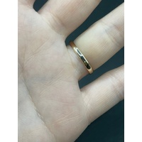 Ladies 9ct Yellow Gold Cross Over Pattern Ring