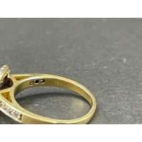 Ladies 18ct Yellow Gold Diamond Ring Set