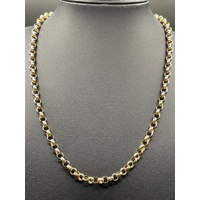 Ladies 9ct Yellow Gold Belcher Link Necklace